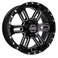 Enkei Commander 17x8 20mm Offset 5x127 Bolt Pattern 71.6 Bore Black Machined Wheel