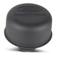 Ford Racing Black Crinkle Finish Breather Cap w/ Ford Mustang Logo