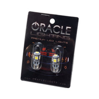 Oracle T10 5 LED 3 Chip SMD Bulbs (Pair) - Cool White SEE WARRANTY