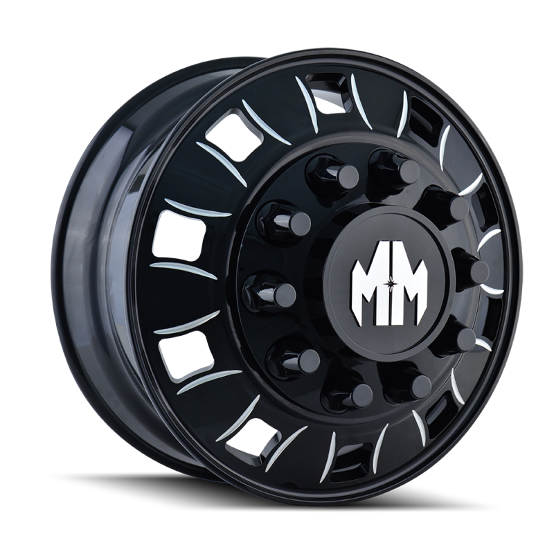 Mayhem 8180 BigRig 22x8.25 / 10x285.75 BP / 169mm Offset / 220.1mm Hub Inner Black Wheel