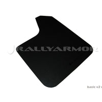 Rally Armor Universal Basic Mud Flap w/ Black Logo - Pair