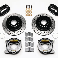 Wilwood Forged Dynalite P/S Park Brake Kit Drilled Ford 8.8 w/2.5in Offset-5 Lug