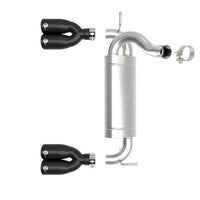 aFe Vulcan Series 2.5in 304 SS Axle-Back Exhaust Black 07-18 Jeep Wrangler (JK) V6-3.6/3.8L