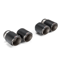 Akrapovic 2021+ BMW G87 M2, G80 M3 & G82 M4 Classic Carbon Design Tail Pipe Set