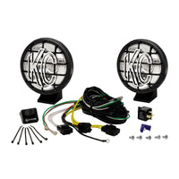 KC HiLiTES Apollo Pro 5in. Halogen Light 55w Spot Beam (Pair Pack System) - Black