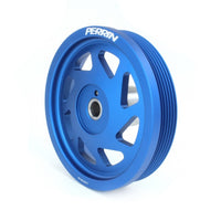 Perrin 19-21 Subaru WRX / 16-18 Forester Lightweight Crank Pulley (FA/FB Engines w/Large Hub) - Blue