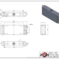 CSF Universal Dual-Pass Oil Cooler - M22 x 1.5 - 13in L x 4.75in H x 2.16in W