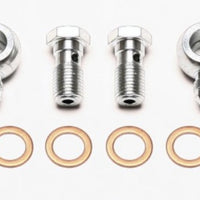 Wilwood Banjo Fitting Kit -3 male to 7/16 Banjo Bolts & Crush Washers (2 qty)