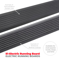 RealTruck 07-17 Jeep Wrangler 2dr VoltStep Electric Running Board Kit (Cut Req.) - Tex. Blk