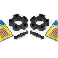 BMR 14-17 Chevrolet SS Wheel Spacer Kit Front 1.25in Wide 1/2-20 Stud Shank Lugs - Black Anodized