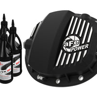 aFe Pro Series GMCH 9.5 Rear Diff Cover Black w/Mach Fins & Gear Oil 19-20 GM Silverado/Sierra 1500