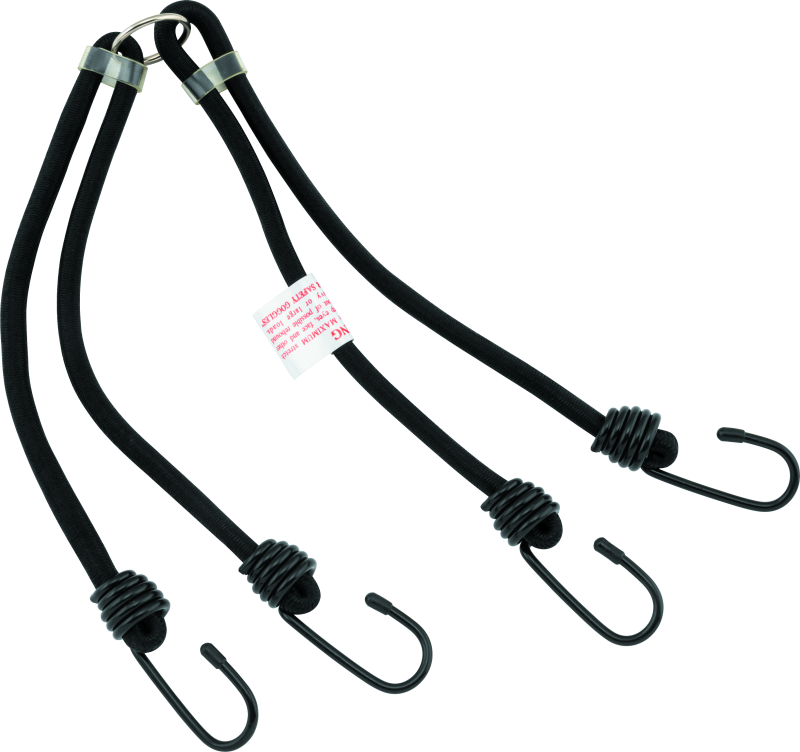 BikeMaster 24in Heavy Duty 4-Hook Bungee - Black