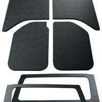 DEI 11-18 Jeep Wrangler JK 2-Door Boom Mat Complete Headliner Kit - 6 Piece - Black Leather Look