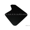 Rally Armor Universal Fit (No Hardware) Basic Black Mud Flap w/ Black Logo