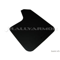 Rally Armor Universal Fit (No Hardware) Basic Black Mud Flap w/ Red Logo