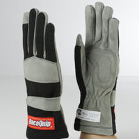 RaceQuip Black 1-Layer SFI-1 Glove - Large