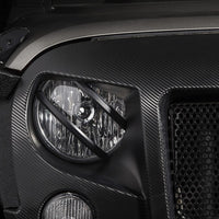 Rugged Ridge 07-18 Jeep Wrangler JK Black Elite Pivotal Headlight Euro Guard