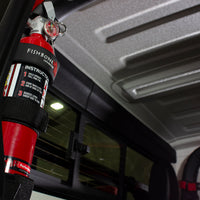 Fishbone Offroad Padded Roll Bar Black Fire Extinguisher Holder