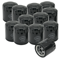 S&S Cycle Sportster/Evolution Models Black Oil Filters - 12 Pack