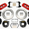 Wilwood AERO4 Rear P-Brake Kit 14.00in Red Big Ford Old Style 2.36in Offset