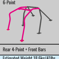 Cusco Chro-moly Roll Cage 6P S13 W/ SUNROOF (S/O / No Cancel)