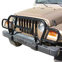 Rampage 1987-1995 Jeep Wrangler(YJ) Headlight Euro Grill Guard - Black