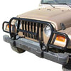 Rampage 1987-1995 Jeep Wrangler(YJ) Headlight Euro Grill Guard - Black