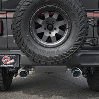 aFe Rebel Series 2.5in 304 SS Cat-Back Exhaust w/ Black Tips 2018+ Jeep Wrangler (JL) V6 3.6L