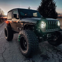 Oracle Jeep JL/Gladiator JT Oculus Bi-LED Projector Headlights - Amber/White Switchback SEE WARRANTY