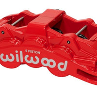 Wilwood Caliper Red SX6R 4.04in Piston 1.25in Disc