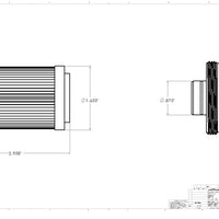 Aeromotive In-Line Filter - (AN -10 Male) 40 Micron Stainless Mesh Element Bright Dip Black Finish