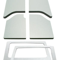 DEI 11-18 Jeep Wrangler JK 2-Door Boom Mat Complete Headliner Kit - 6 Piece - White