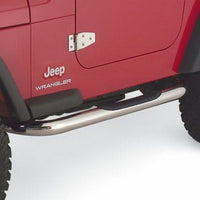 Rampage 1987-1995 Jeep Wrangler(YJ) 3 Inch Round Nerf Bar - Polished