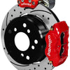 Wilwood Forged Dynalite Rear Electronic Parking Brake Kit - Red Powder Coat Caliper - D/S Rotor