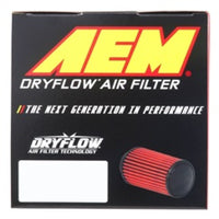 AEM 3.25 in DRY Flow Short Neck 9 in Element Filter