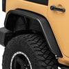 Officially Licensed Jeep 07-18 Jeep Wrangler JK Tubular Fender Flares w/ Jeep Logo- Rear