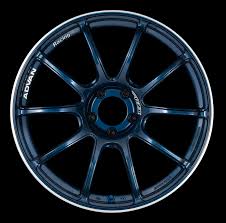 Advan RZII 18x9.5 +45 5-114.3 Racing Indigo Blue Wheel