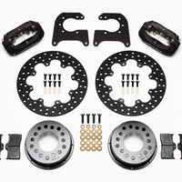 Wilwood Forged Dynalite Rear Drag Kit Drilled Rotor Chevy 12 Bolt-Spec 3.15in Brng