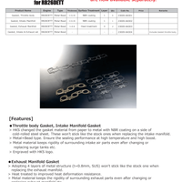 HKS GASKET INTAKE MANIFOLD