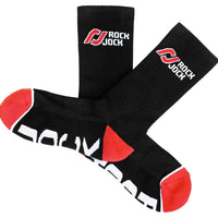 RockJock Socks Black w/ Red and White Logo