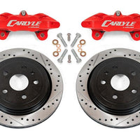 BMR 97-04 Chevrolet Corvette C5 Brake Kit For 15in Conversion Drilled & Slotted Rotors Red Calipers