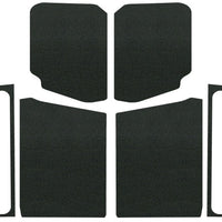 DEI 18-23 Jeep Wrangler JL 2-Door Boom Mat Complete Headliner Kit - 7 Piece - Black