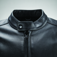 River Road Race Leather Jacket Black - Small