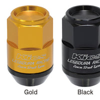 Project Kics Leggdura Racing Shell Type Lug Nut 35mm Closed-End Look 16 Pcs + 4 Locks 12X1.5 Black