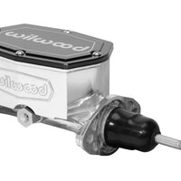 Wilwood Compact Tandem Master Cylinder - 1in Bore - w/Pushrod (Ball Burnished)