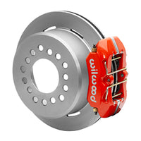 Wilwood Small Ford 11 in. Forged Dynapro Low-Profile Rear Parking Brake Kit (Red Calipers)