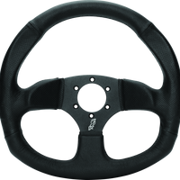 DragonFire Racing Steering Wheels - D-Shaped- Vinyl- Iron Series- 0in offset