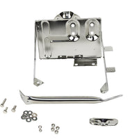 Kentrol 76-86 Jeep CJ Battery Tray with support arm - Polished Silver