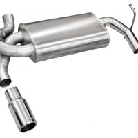 Corsa 2007-2011 Jeep Wrangler 3.8L/12-14 Wrangler 3.6L Polished Sport Axle-Back Exhaust