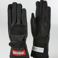 RaceQuip Black 2-Layer SFI-5 Glove - Small